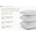 thumbnail image 1 of Cooling Pillow for hot Sleepers - Bed Pillows Standard Size Premium Set of 2 - Adjustable Shredded Memory Foam - Medium to Firm Pillows for Back, Stomach & Side Sleepers - Washable Cover, 1 of 10