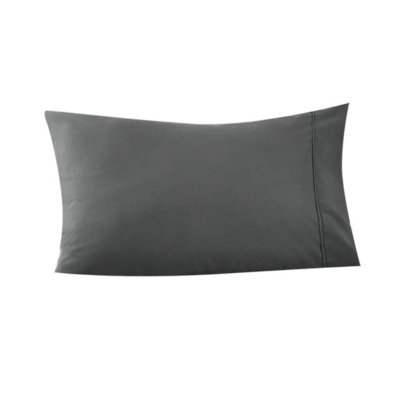 Cooling Pillowcase Set 20x30 Inch Soft Breathable Envelope Closure for Hot Sleepers Home Bedroom Fresh Hotel Style, Dark Gray