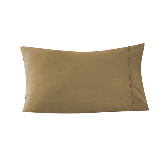 Cooling Pillowcase Set 20x30 Inch Soft Breathable Envelope Closure for Hot Sleepers Home Bedroom Fresh Hotel Style, Khaki