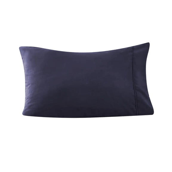 Cooling Pillowcase Set 20x30 Inch Soft Breathable Envelope Closure for Hot Sleepers Home Bedroom Fresh Hotel Style, Navy