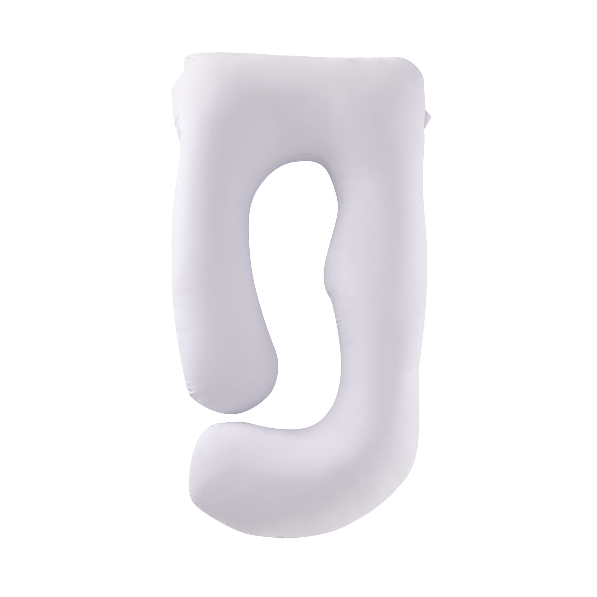 Cooling Pregnancy Pillows for Sleeping, U Shaped Full Body Pillow with Removable Cover, Grey