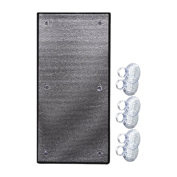 Cooling Privacy Window Film, Anti UV Protection, Total Blackout, Sun Roof Insulation, Aluminum Foil Visor, 8mm, Easy to Disassemble/Reusable, for Home (31.5"x39")