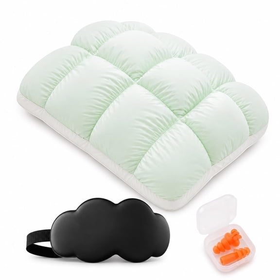 Cooling Puff Pillows for Sleeping, Down Alternative Pillows for Side Back and Stomach Sleepers, Fluffy Breathable Bed Pillows with Soft Support