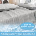 thumbnail image 1 of Cooling Queen Mattress Pad Set (3 Piece) - Honeycomb Breathable Mattress Protector with 2 Pillow Shams, Light Gray / Light Blue, 70.86" x 78.7", Not Include Pillow, 1 of 10