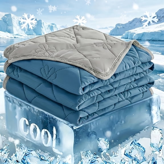 Cooling Quilted Blanket, Breathable & Lightweight 100cm*150cm