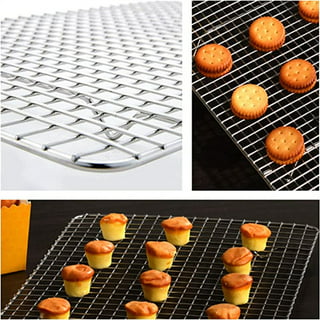 Cooling Rack Stainless Steel Baking Rack Rectangular Wire Grids, Oven Safe,  Fits 2620cm Toaster Oven Sheet Pan Perfect for Cooking Baking Roasting