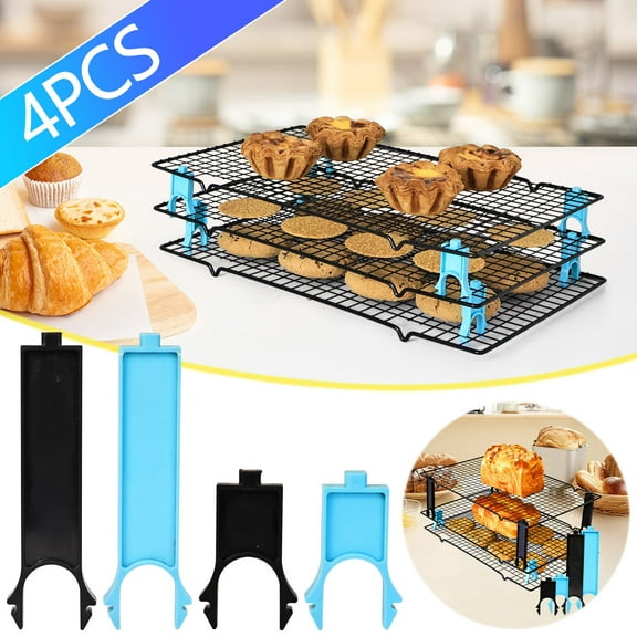 Cooling Rack Baking Tray, Stackable Oven Cooling Rack for Cookies and Pastries, Wire Dish Drying Rack with Enhanced Airflow, Multipurpose Kitchen Organizer, Topliu