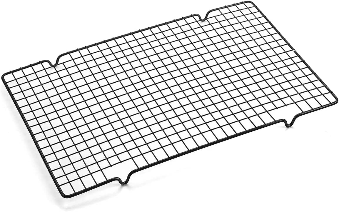 Black Stainless Steel Grid Wire Cooling Rack for Baking and Cooking