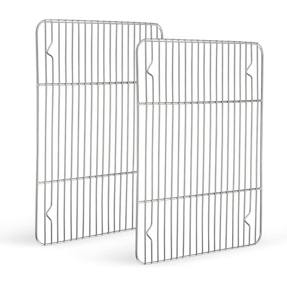 Cooling Rack For Baking, Stainless Steel Bold Grid Wire, Oven Rack Fit Quarter Sheet Pan for Cooking Baking Roasting Grilling Cooling , Oven and Dishwasher Safe, 15.3" x 11.4"