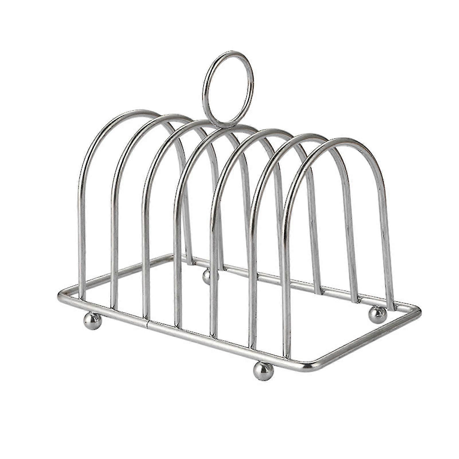 Cooling Rack For Toast Metal Wire Rack With 6 Slice Slots And Carry ...