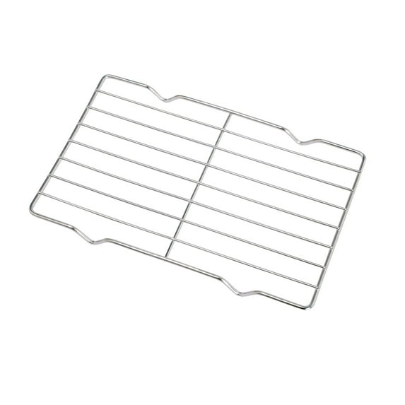 Cooling Rack,Heavy Duty Stainless Steel Wire Cooling Rack for Baking and Grilling,Oven Rack with Oil Drain Grate,Perfect for Roasting and Household Use,Outdoor Picnic BBQ Travel(Silver,8.5x5.3x0.6")