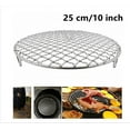 thumbnail image 1 of Cooling Rack, Round Stainless Steel Thick Wire Rack for Roasting Grilling Drying, 10" x 10", Baking Large Oven Tray Rack for Cake/Meat/Pizza, Heavy Duty & Dishwasher Safe,Round Cooling Racks, 1 of 8
