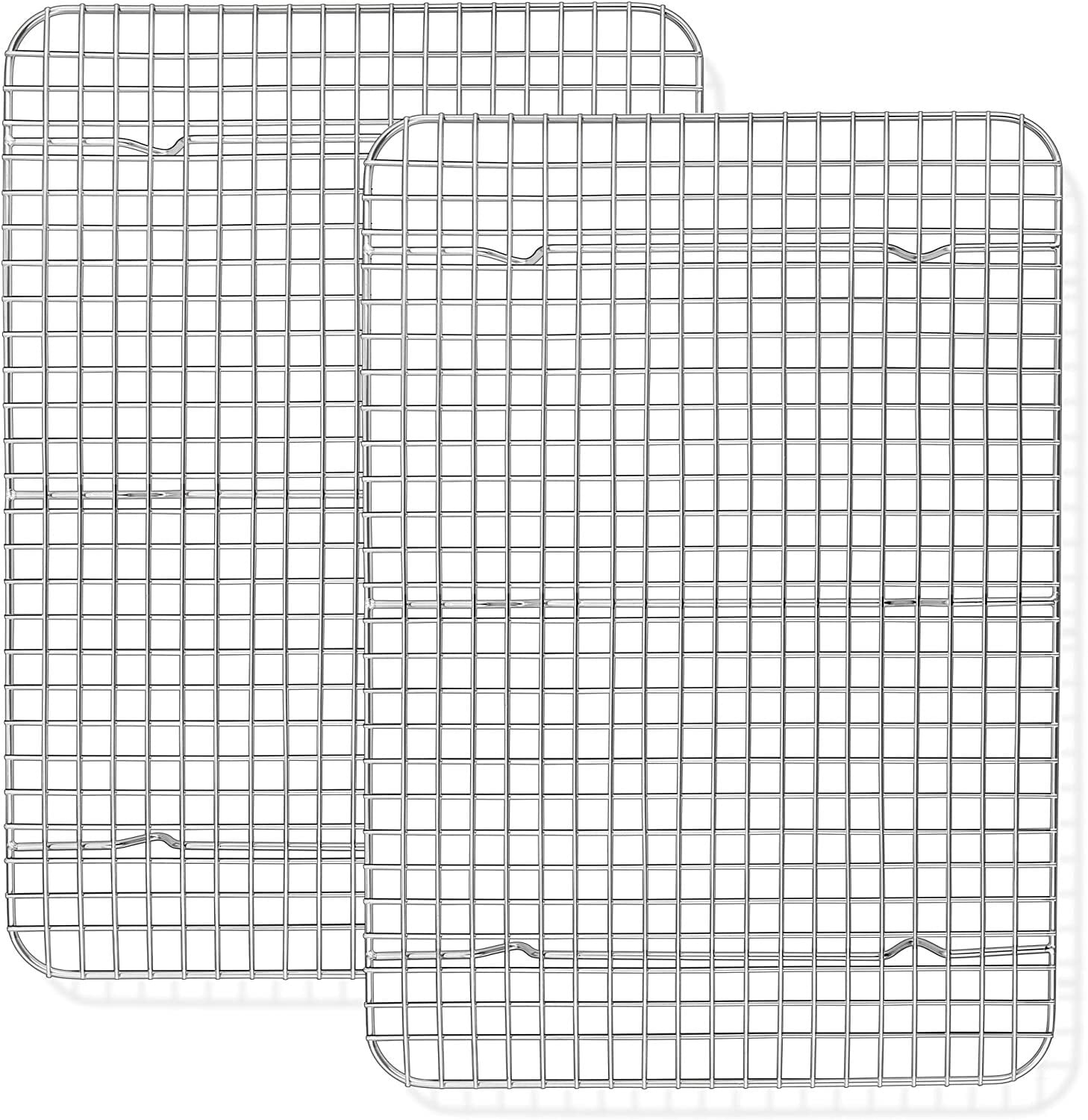 Cooling Rack Set of 2, Manss Stainless Steel Baking Rack for Oven ...