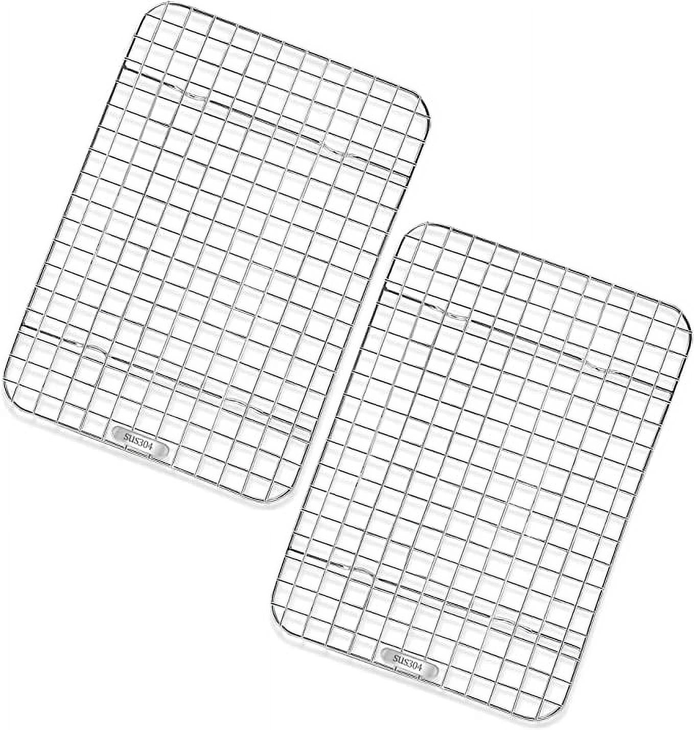 Cooling Rack Set Of 2 Stainless Steel Oven Safe Grid Wire Racks For cooling-rack-set-of-2-stainless-steel-oven-safe-grid-wire-racks-for