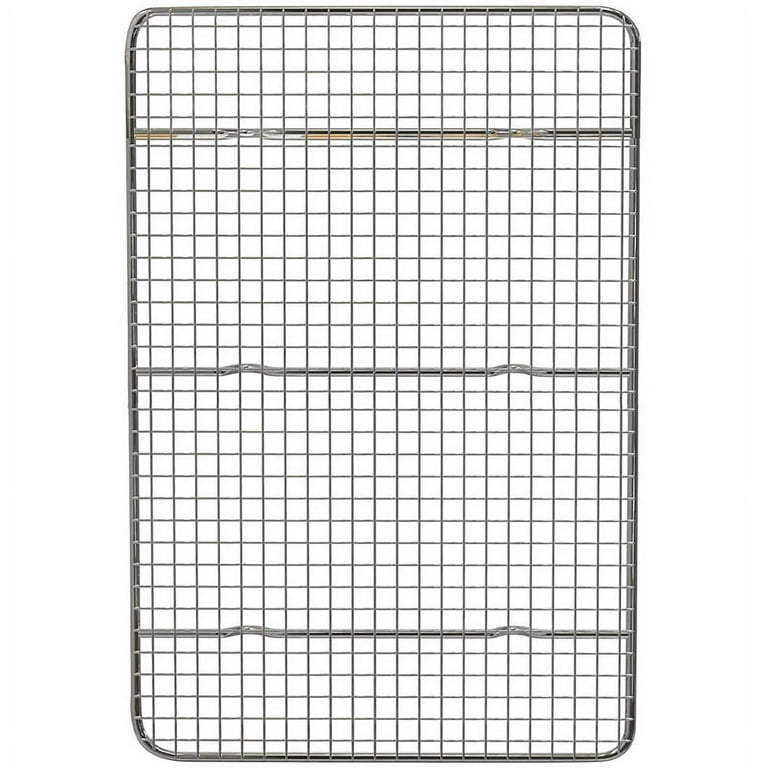 Cooling Rack and Baking Rack, Fits Quarter Sheet Pan, Stainless Steel, Wire Baking, Size: 40, Silver