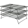 thumbnail image 1 of Cooling Racks for Cooking and Baking:3 Layers Stackable Baking Rack,Cookie Cooling Rack for Oven,Wire Rack for Baking Sheet,Wire Cooling Rack for Baking Cake, French Fries, Bacon, Etc,13 * 9in, 1 of 7