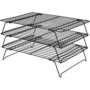 Cooling Racks for Cooking and Baking:3 Layers Stackable Baking Rack,Cookie Cooling Rack for Oven,Wire Rack for Baking Sheet,Wire Cooling Rack for Baking Cake, French Fries, Bacon, Etc,13 * 9in