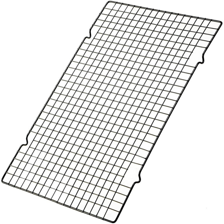 Cooling Racks Nonstick Wire Baking Rack with Handle Fit Half Sheet Pan for Cooking Drying Roasting Grilling Metal Mesh Cooling Racks for Cooling