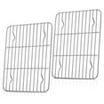 thumbnail image 1 of Cooling Racks Set of 2, Topboutique Stainless Steel Middle Wire Rack for Roasting, Grilling, Cooking and Drying for Meat/Cake/Pizza, Fit Baking Tray& Toaster Oven, Dishwasher Safe, 29.5 * 23CM, 1 of 6