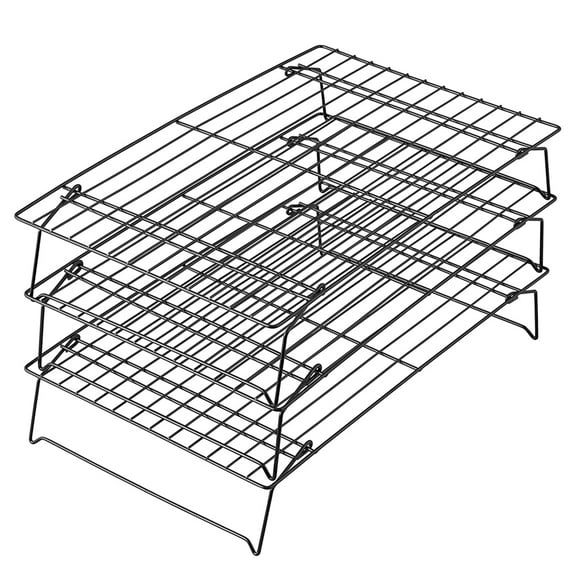 Cooling Racks for Cooking and Baking 3 Tier Cookie Baking Rack Non Stick Wire Grid Oven Barbecue Shelf Bread Tray