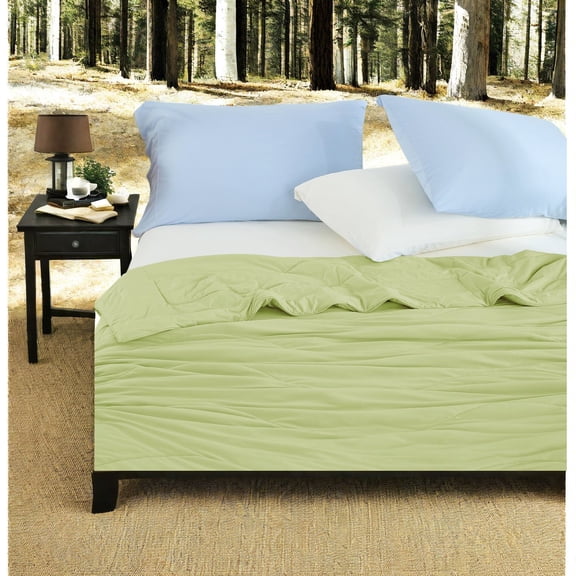 Cooling Sage Bedding Set 90x90 Inches AllSeason Comforter for Modern Homes