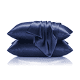 thumbnail image 1 of Cooling Satin Pillowcase for Hair and Skin, Silk Like Pillow Shams with Zipper, Anti Aging, Anti Acne, Wrinkle Free, 2 Pcs 20"x30", Queen, 1 of 5