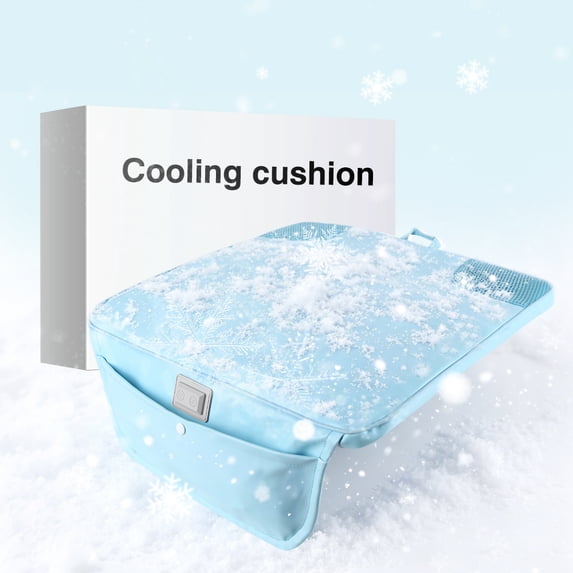 Cooling Seat Cushion with Water Circulation System, 26℃ Constant Temp Water Cooled Pad for Summer, Portable Cooling Cushion for Car Seat, Office Chair, Home, Outdoor