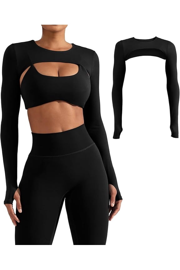 Cooling Shawl Arm Sleeves, Sun Protection Women's Crop Tops for Golfing,Riding,Driving