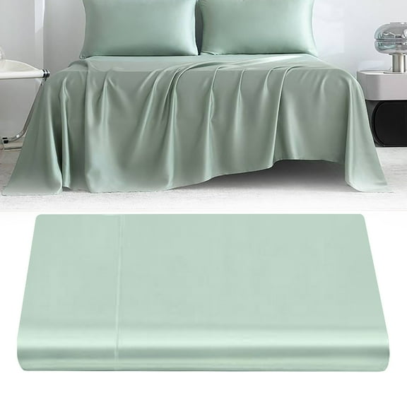 Cooling Sheets - Luxury Cool Silky Sheet Set, Super Soft Breathable Bedding Sheets Deep Pockect, Green,120*230cm