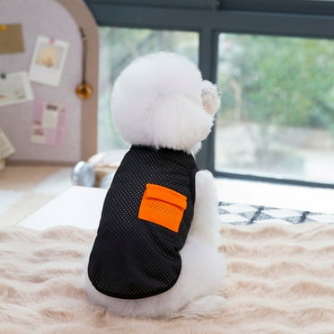 Cooling Shirts for Dogs, Lightweight Mesh Breathable Dog Clothes for Small Dogs Boy Girl,Sun-Protection Sleeveless Shirts for Dog&Cat Puppy Vest Pet Apparel Black XS