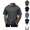 thumbnail image 1 of Cooling Shirts for Men Summer Short Sleeve Crewneck Lightweight Ice Silk Breathable Casual T-Shirts, 1 of 5