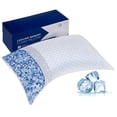 thumbnail image 1 of SORMAG Cooling Shredded Memory Foam Bed Pillows Adjustable Firm Support Pillow for Side and Back Sleepers Curved Pillows Set of 1 Queen Size 20" x 30", 1 of 12