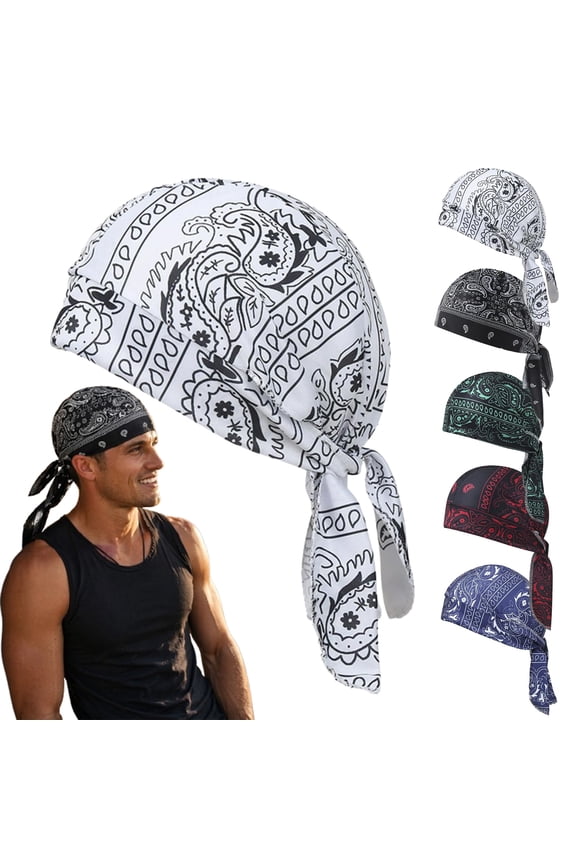 Cooling Skull Cap Helmet Liner, Breathable Sweat Wicking Bandana Cap for Men Women
