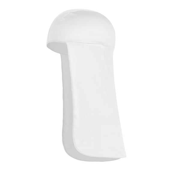 Cooling Skull Cap with Neck Shade, Elastic Hard Hat Sun Shield for Men Women, Quick Dry Moisture Wicking White One Size