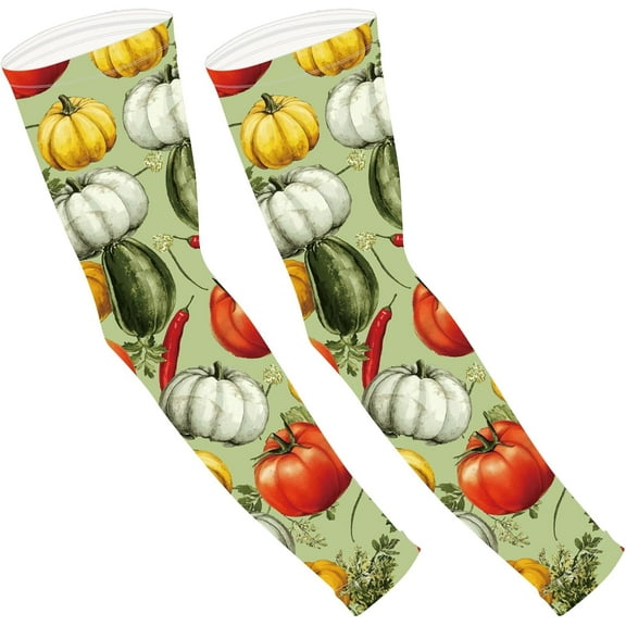 Cooling Sleeves Gardening Sleeves Ice Silk Sleeves with Thumb Hole Farm Anti-Scratch Sun Protection Thorn Proof Arm Cover Sleeves for Garden Women Harvesting Outdoors Sports 5x19Inch Colorful