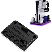 Cooling Stand with Controller Charging Station for PS5/PS5 Slim Disc & Digital Edition/PS5 Portal,Accessories for PS5 / PS5 Slim with 3 Level Cooling Fan