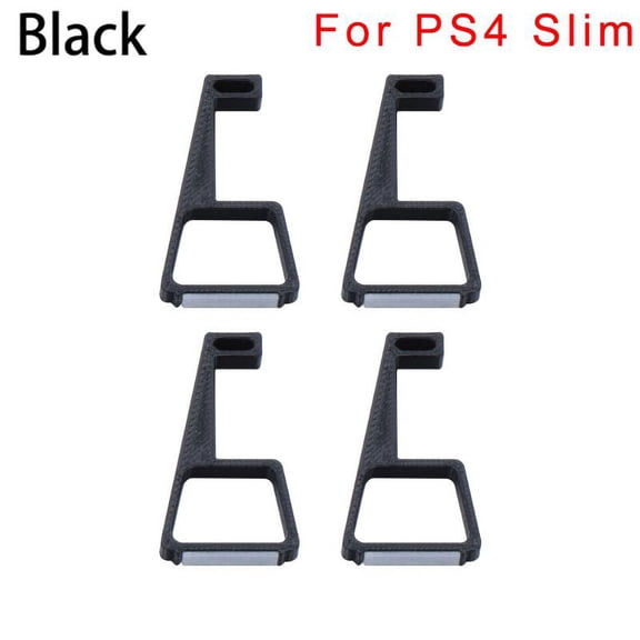 Cooling Stand Feet Bracket for PS4 / PS4 Slim / PS4 Pro Console, Horizontal Holder Riser Legs with Anti-Slip Silicone, Improved Heat Dissipation, 4 Pack