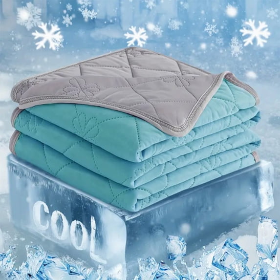 Cooling Summer Quilt Ice Silk Lightweight Breathable Washable Blanket