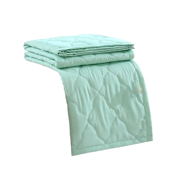 Cooling Summer Quilt with Breathable Silk Filling, Soft Polyester Fabric, Widened Hemming, Washable, Lightweight for Comfortable Rest
