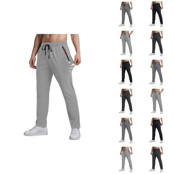 Cooling Sweatpants for Men 2025 Quick Drying Loose Wide Leg Joggers with Pockets Mens Casual Pants Trousers