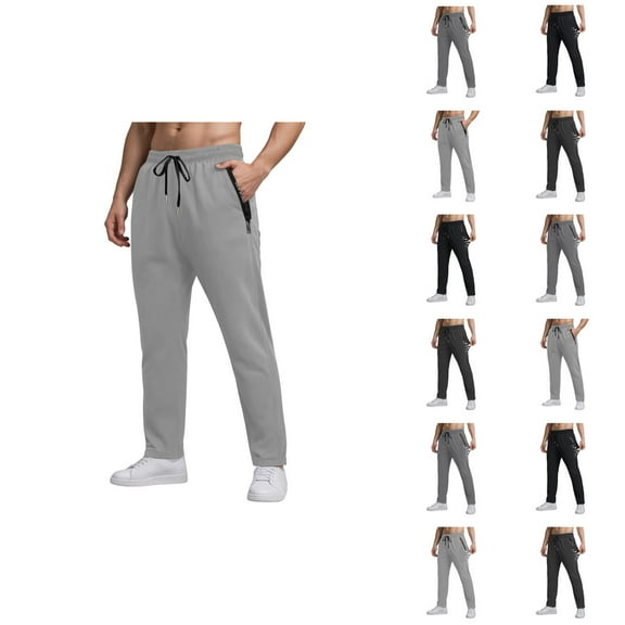 Cooling Sweatpants for Men 2025 Quick Drying Loose Wide Leg Joggers with Pockets Mens Casual Pants Trousers