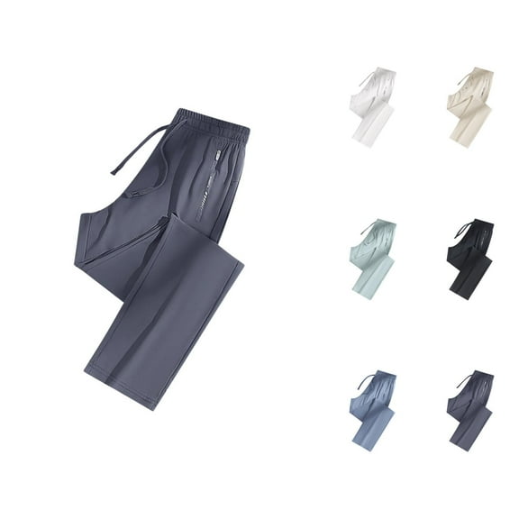 Cooling Sweatpants for Men 2025 Summer Lightweight Quick Drying Moisture Wicking Joggers Mens Casual Pants Trousers