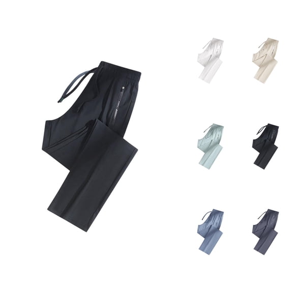 Cooling Sweatpants for Men 2025 Summer Lightweight Quick Drying Moisture Wicking Joggers Mens Casual Pants Trousers