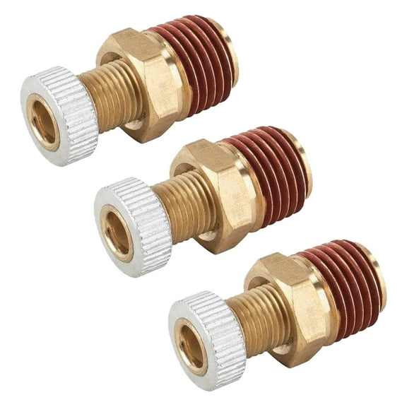Cooling System Bleeder-Drain Valve, 1/4 Inch NPT 3 PK