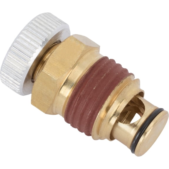 Speedway Motors Cooling System Bleeder‑Drain Valve 1/4 Inch NPT 3 PK Universal Brass Coolant System Air Bleed and Drain Valve, 1/4″ NPT Thread Automotive Engine Cooling