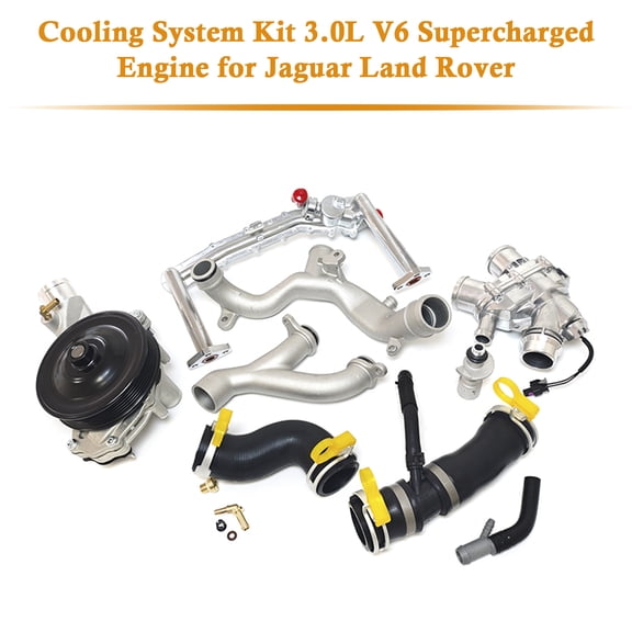 Cooling System Kit 3.0L V6 Supercharged Engine For Jaguar Land Rover