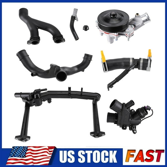 Cooling System Kit Replace for Jaguar Land Rover 3.0L V6 Supercharged Engine New