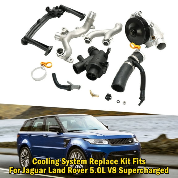 Cooling System Replace Kit Fits For Jaguar Land Rover 5.0L V8 Supercharged