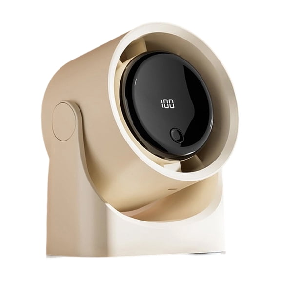 Cooling Systems Fan with Real Time Digital Display Space Efficient Mounting Quiet Motor Low Noise Desk Fan