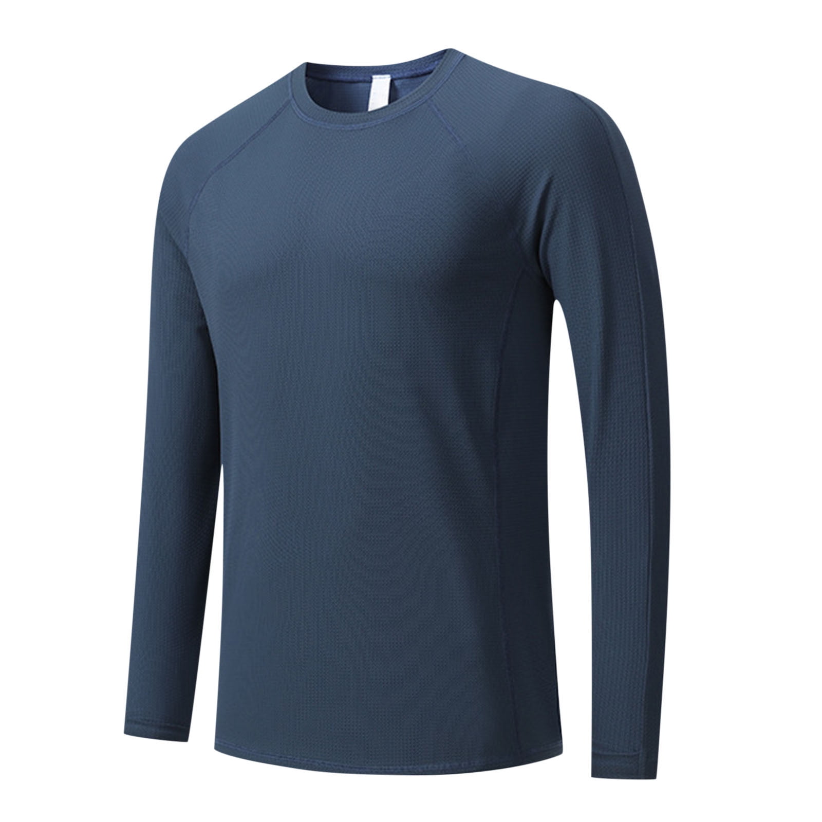 Cooling T Shirts for Men Athletic Workout Long Sleeve Crewneck T-Shirts ...